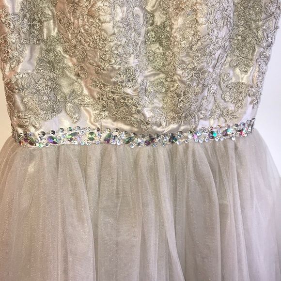 formal grey dress - Picture 2 of 4